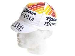Vintage Cycling Cap - Rossin Festina - Weiss