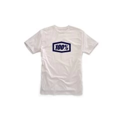 100% T-Shirt Essential White - Blue