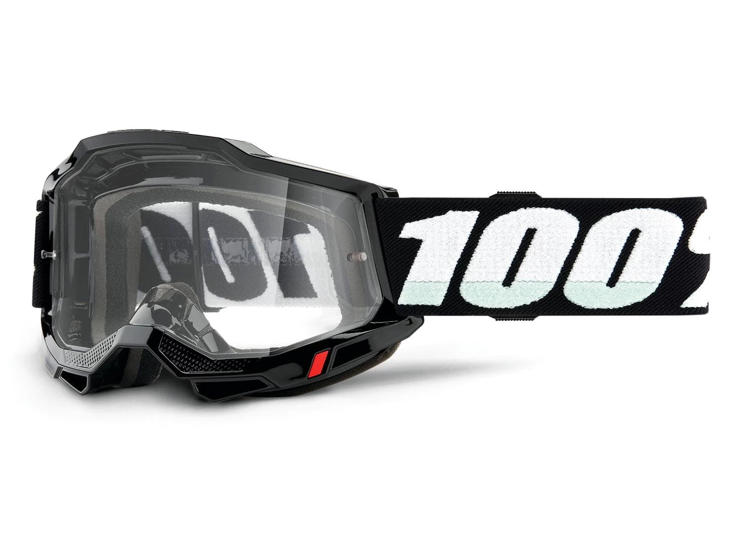 100% Accuri 2 Goggle - Clear Lens - Black 3 100% Accuri 2 Goggle - Clear Lens - Black
