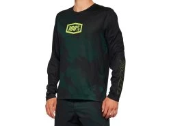 100% Airmatic LE Long Sleeve Jersey - Black Camo