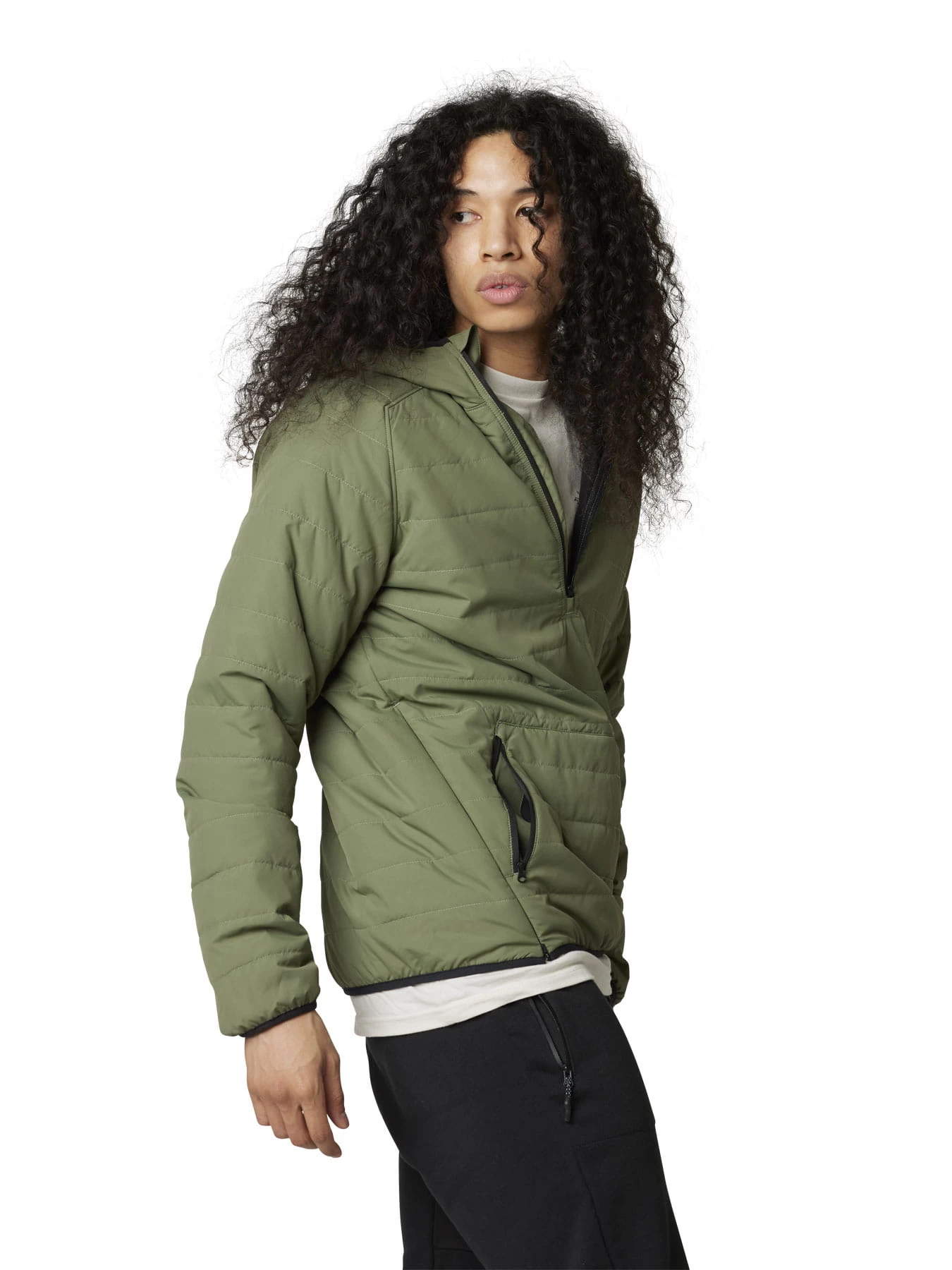 Fox Racing Howell Hooded Puffy Anorak - Army 4 Fox Racing Howell Hooded Puffy Anorak - Army – Bild 2