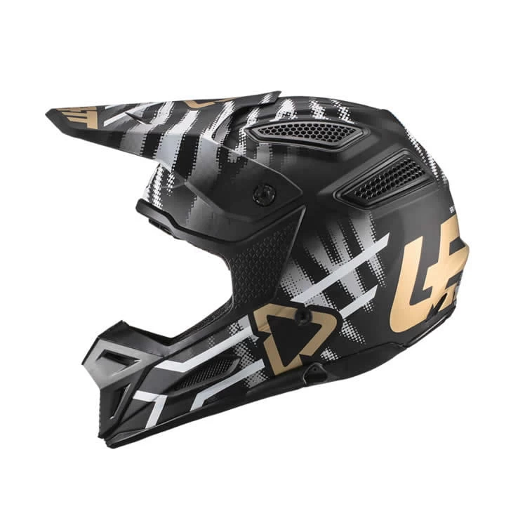 LEATT Motocrosshelm GPX 5.5 Composite - Schwarz-weiss-gold 4 LEATT Motocrosshelm GPX 5.5 Composite - Schwarz-weiss-gold – Bild 2
