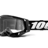 100% Racecraft 2 Goggle - Clear Lens - Black
