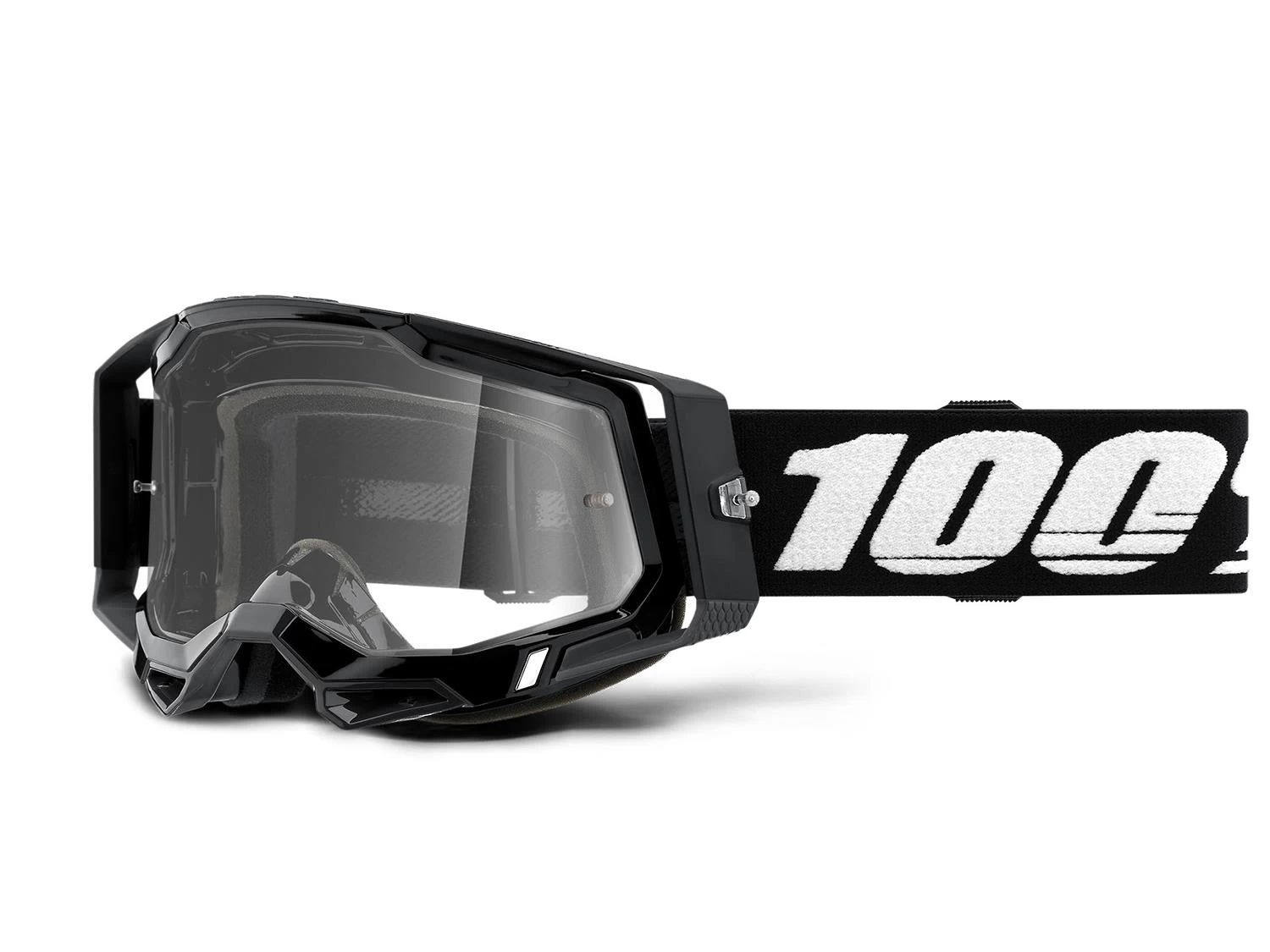 100% Racecraft 2 Goggle - Clear Lens - Black 3 100% Racecraft 2 Goggle - Clear Lens - Black
