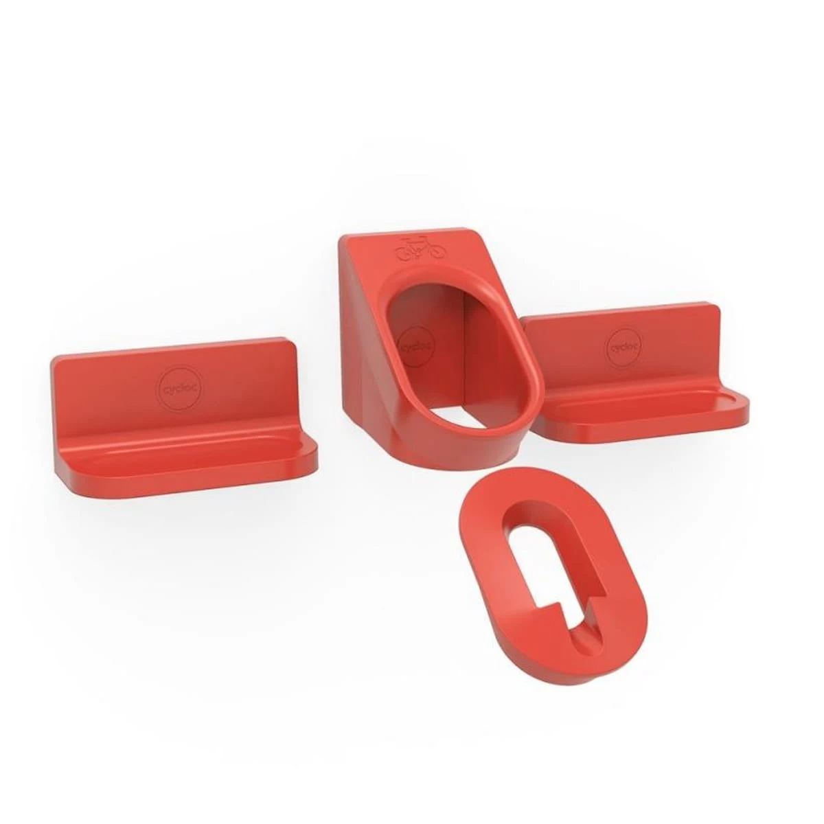 Cycloc Superhero Fahrradhalterung - Rot 3 Cycloc Superhero Fahrradhalterung - Rot