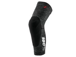 100% Teratec Knee Guards - Grey Heather / Black