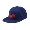 100% Essential Fitted Cap - Blau