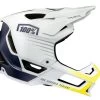 100% Trajecta Helm - Blau/Weiß -Fahrradzubehör Geschäft hu hlt 0015 trajecta white navy 80020 364