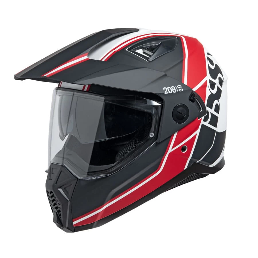 IXS 208 2.0 Motorradhelm - Matt Schwarz-rot 3 IXS 208 2.0 Motorradhelm - Matt Schwarz-rot