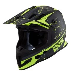 IXS 361 2.0 Motorradhelm Matte Black Fluo Yellow