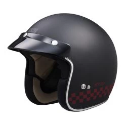 IXS 77 2.0 Jethelm Matte Black Bordeaux