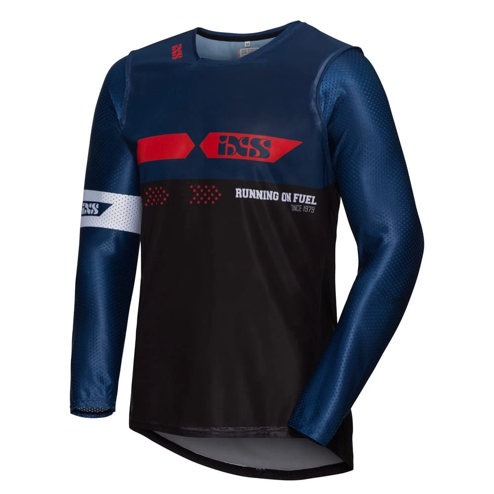 IXS MX Jersey 19 2.0 Slim Black Blue Red 3 IXS MX Jersey 19 2.0 Slim Black Blue Red