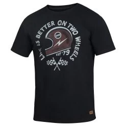 IXS T-Shirt On Two Wheels - Schwarz