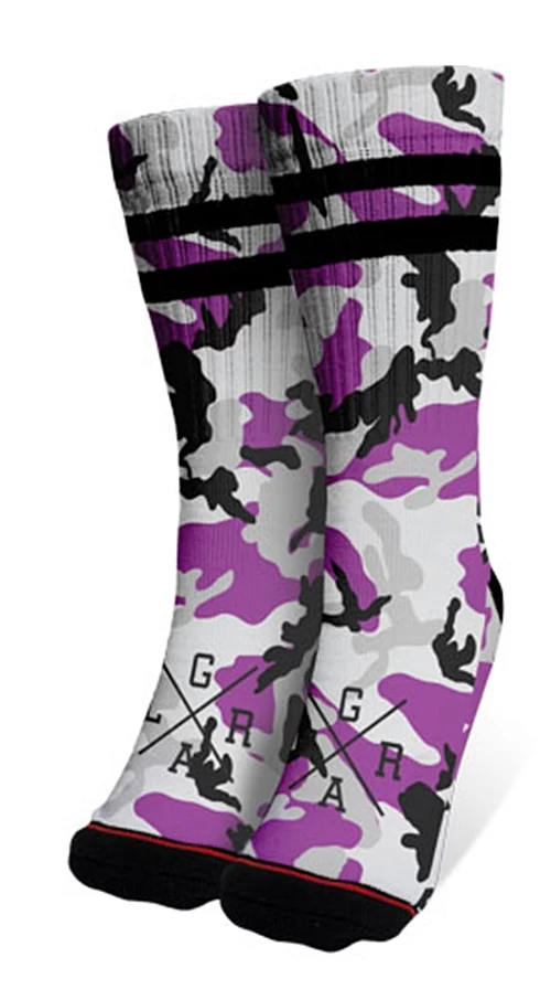 LOOSE RIDERS Lifestyle Accs Socks - Purple Camo 3 LOOSE RIDERS Lifestyle Accs Socks - Purple Camo