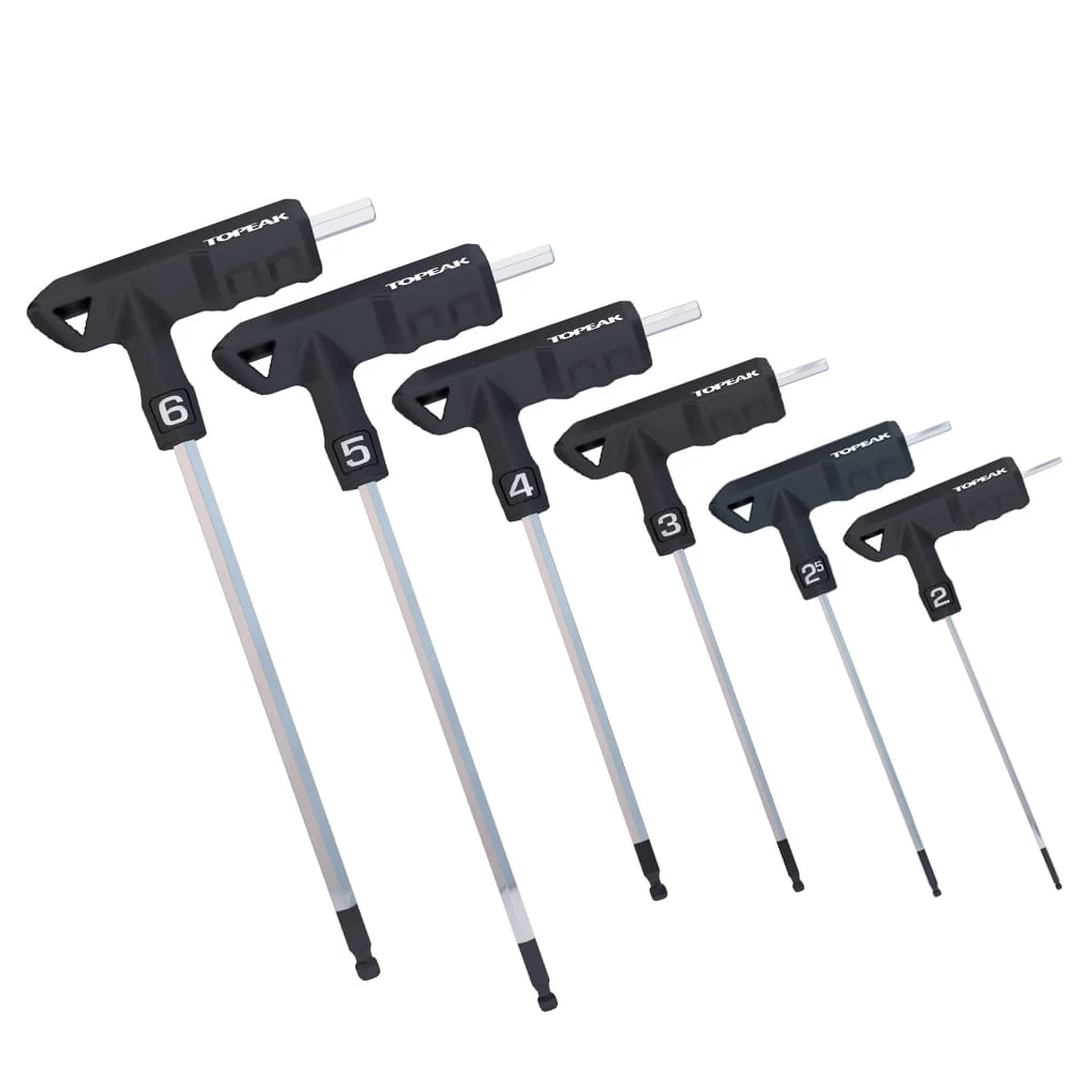 Topeak T-Handle DuoHex Wrench Set - Innensechskant Schlüssel Set 3 Topeak T-Handle DuoHex Wrench Set - Innensechskant Schlüssel Set